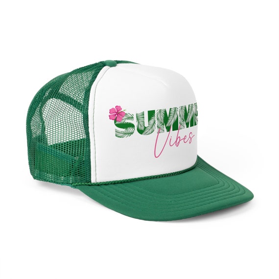 Vibe Green and White Hat with Pink Tree Design New Era 9Twenty San Diego Padres City Connect Palm Tree  main image 3