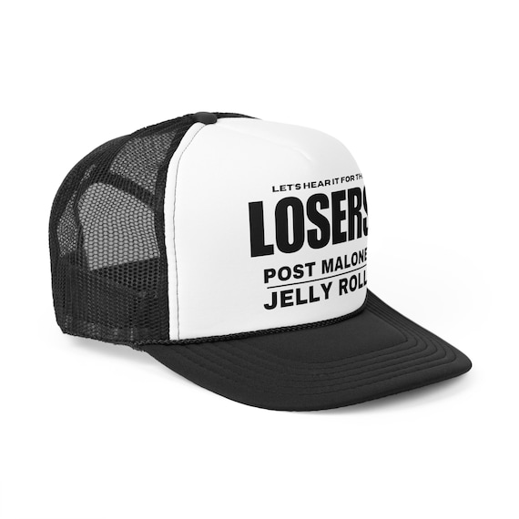 LOSERS Post Malone Jelly Roll F-1 Trillion Concert Trucker Hat. Post Black Baseball Hat. Summer Concert Tour Hat. F 1 Trillion Trucker Hat.