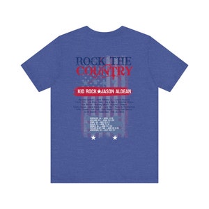 Rock the Country 2024 Concert Shirt. Jason Aldean and Kid Rock Concert Shirt. image 5