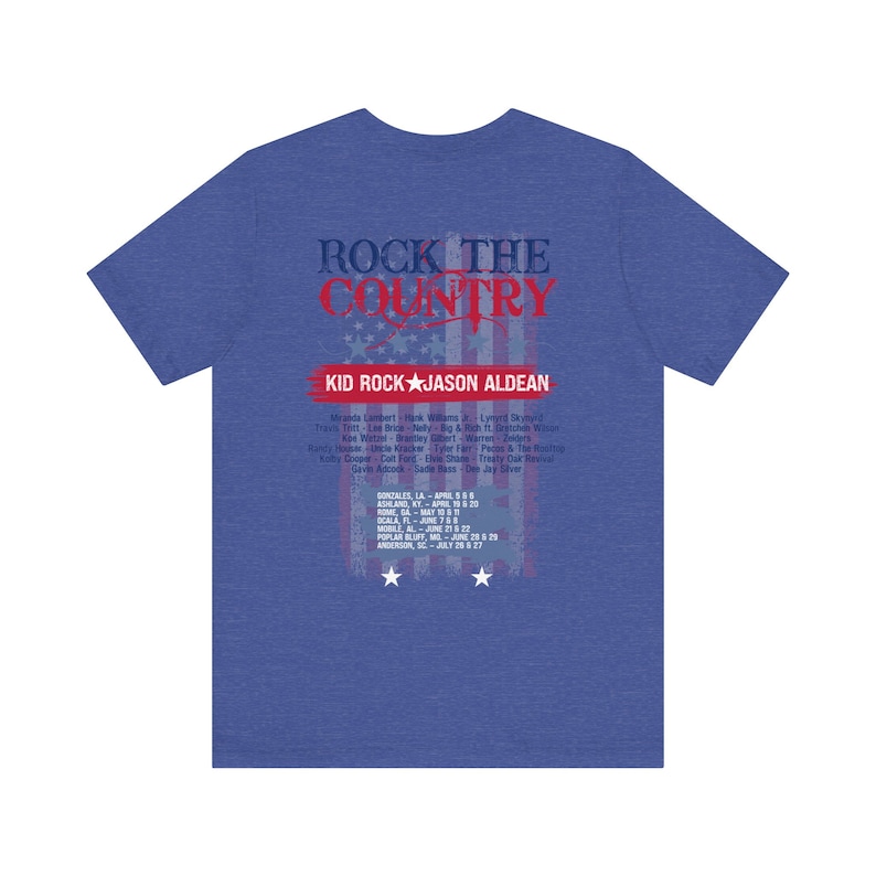 Rock the Country 2024 Concert Shirt. Jason Aldean and Kid Rock Concert Shirt. image 5