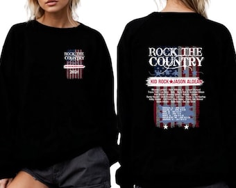 Rock the Country Music Festival Crewneck Sweatshirt. Summer Concert Shirt. Outdoor Concert Hoodie. Gift for Her.