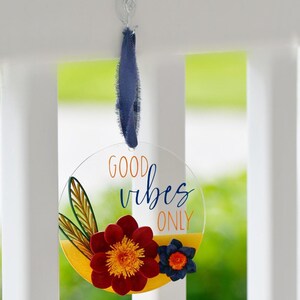 Customizable 1mm Paper Quilled Sunflower Ornament