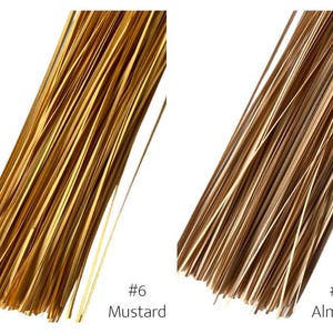 1mm paper quilling strips - light peach, mustard, almond and brown pictured.