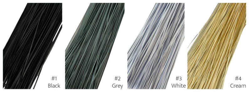 1mm paper quilling strips - black, grey, white and cream pictured.