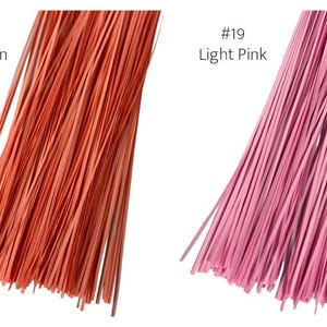 1mm paper quilling strips - lilac, salmon, light pink and pink pictured.