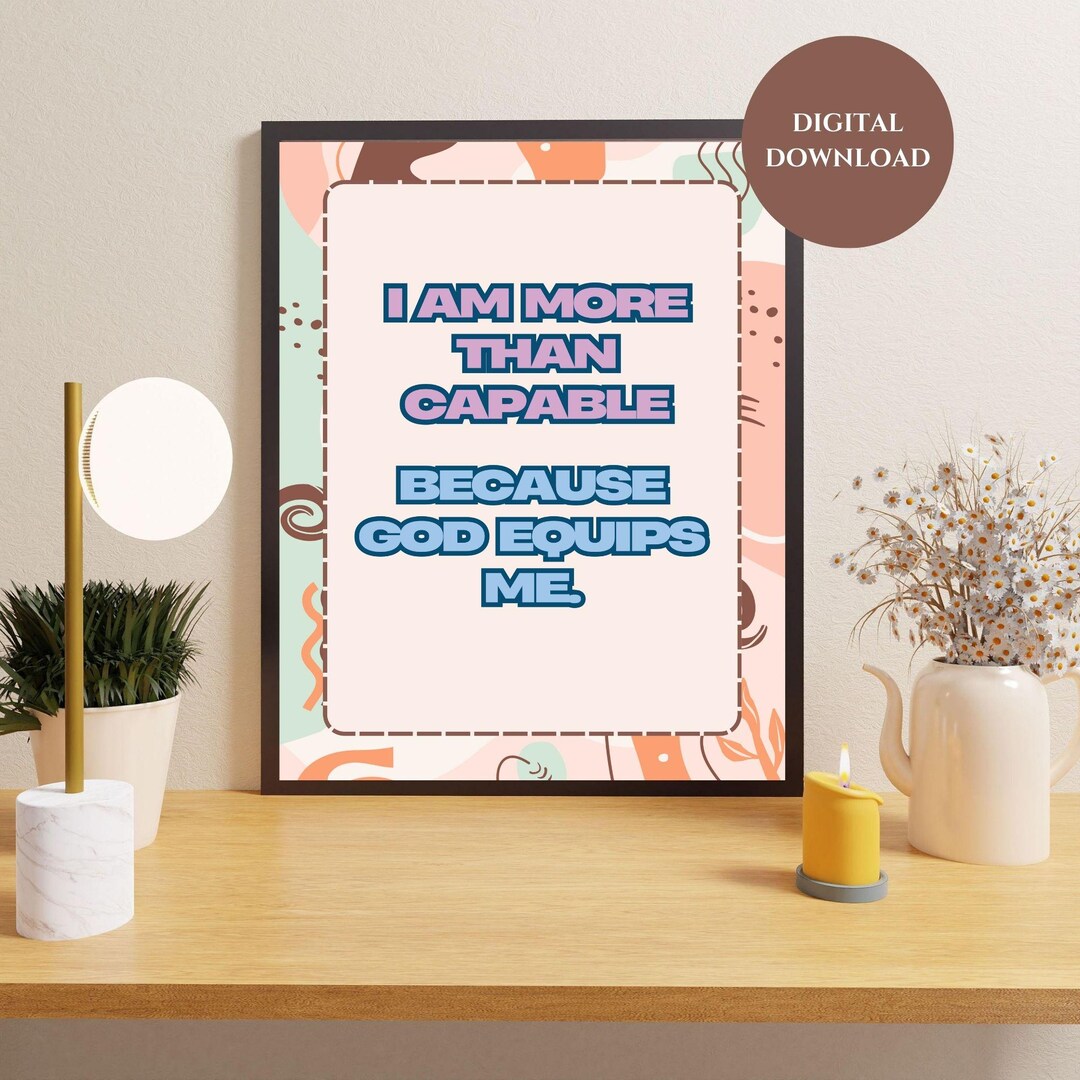 Daily Affirmations Aura Poster, Affirmation Print, Mental Health Poster ...