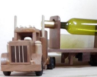 Wine alcohol gifts wine racks truck with wine bottle holder Christmas gift Holiday birthday present retirement house warming gift