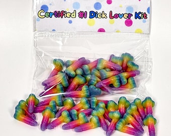 Regenbogen Glow-in-the-Dark Willy Konfetti - Freches Geschenk