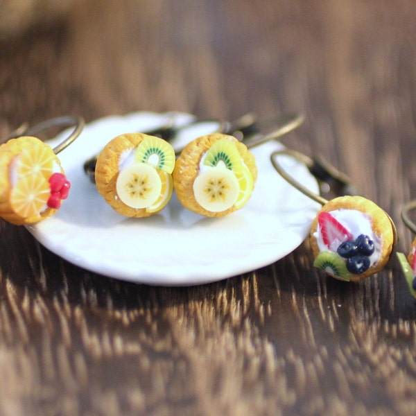 Polymer Clay Food Earrings Etsy
