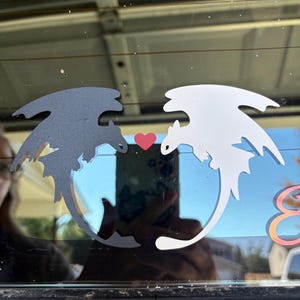 Toothless & Lightfury Love Sticker