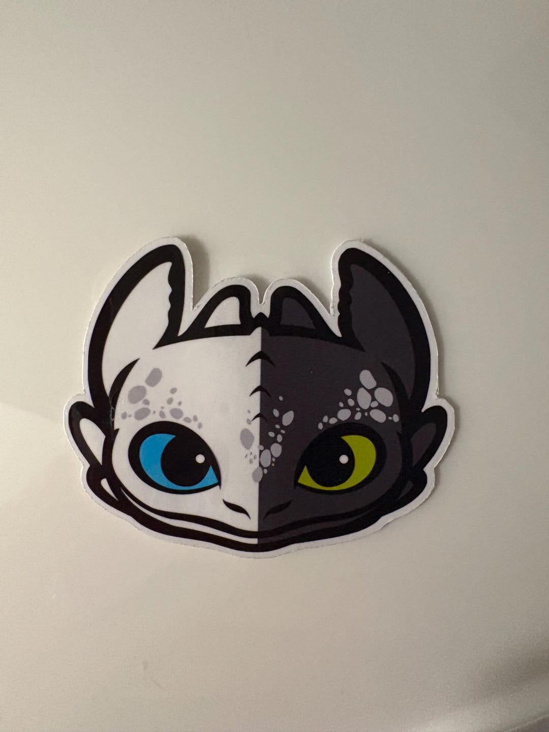 Toothless & Lightfury Face Sticker - Etsy