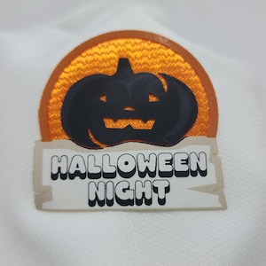 Spooky Iron-On Patch for Costumes, Heat Transfer Halloween Badge, Customizable Patch for Clothes, Bags & Accessories,Halloween Patch Badge