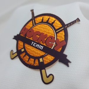 Hockey Patch Badge - Custom Personalized Emblem, Add Team Name or Player&#39;s Name, Premium Quality Design