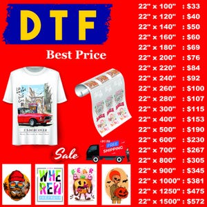 Custom Transfer Gang Sheet, Wholesale Bulk Custom Dtf Transfers, Gang Sheet Print, Ready To Press,Direct To Film,Personalized Heat Print