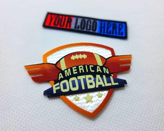 American Football Patch Badge - Personalized Team & Player Name Emblem, High-Quality Design for Gear, 3D Logo patch, Team Logo patch