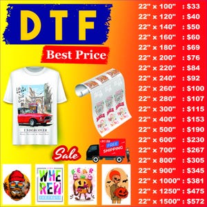 Custom DTF Gang Sheet, Dtf transfers Ready for Press, DTF Transfers, High Quality, Wholesale Prices,