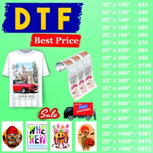 DTF Gang Sheet | DTF Transfers | Gang Sheets | Custom Heat Transfers | Bulk DTF Gang Sheets | Direct to Film Transfers