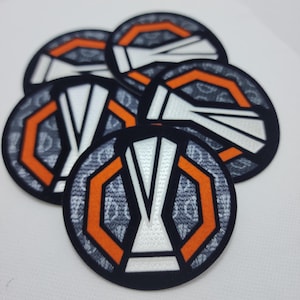 Europa League Logo - Conference League Logo - 3D logo patch badge - Foundation Logo-Champions League Logo - UAL patch
