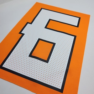 Custom Team Name and Number Iron-On Transfer for Jerseys & Shirts