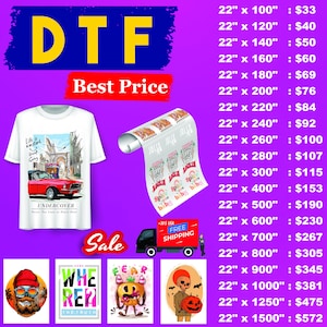 Custom DTF Gang Sheet, Dtf transfers Ready for Press, DTF Transfers, High Quality, Wholesale Prices,