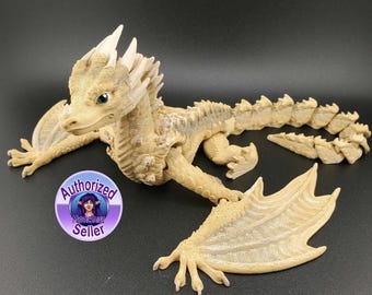 Fyros Wyvern 3D Printed Articulated Dragon Fidget Toy Figure