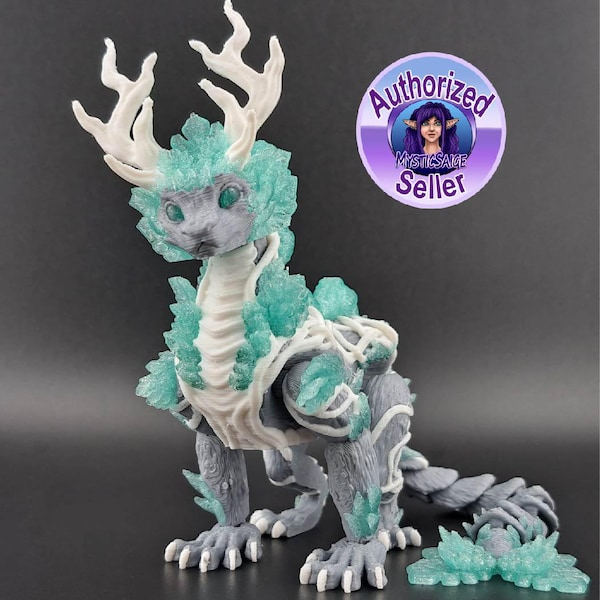 Forest Dragon Fidget Toy 3D Printed Articulated Figure