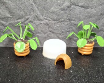 Hermit Crab Coconut House Silicone Mold:  Miniature Resin Crafting