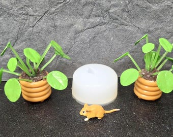 Gerbil Silicone Mold:  Miniature Resin Crafting