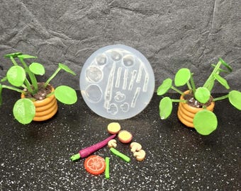 Vegetable Silicone Mold: Miniature Food- UV Resin Crafting