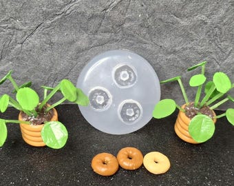 Donut Silicone Mold:   Miniature Food- UV Resin Crafting