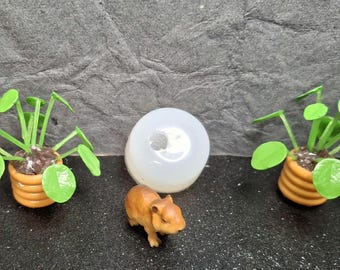 Capybara Silicone Mold:  Miniature Resin Crafting