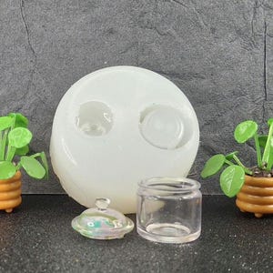 Miniature Jar Silicone Mold: Miniature Resin Crafting