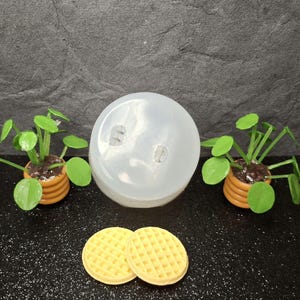 Waffles Silicone Mold:   Miniature Food- UV Resin Crafting