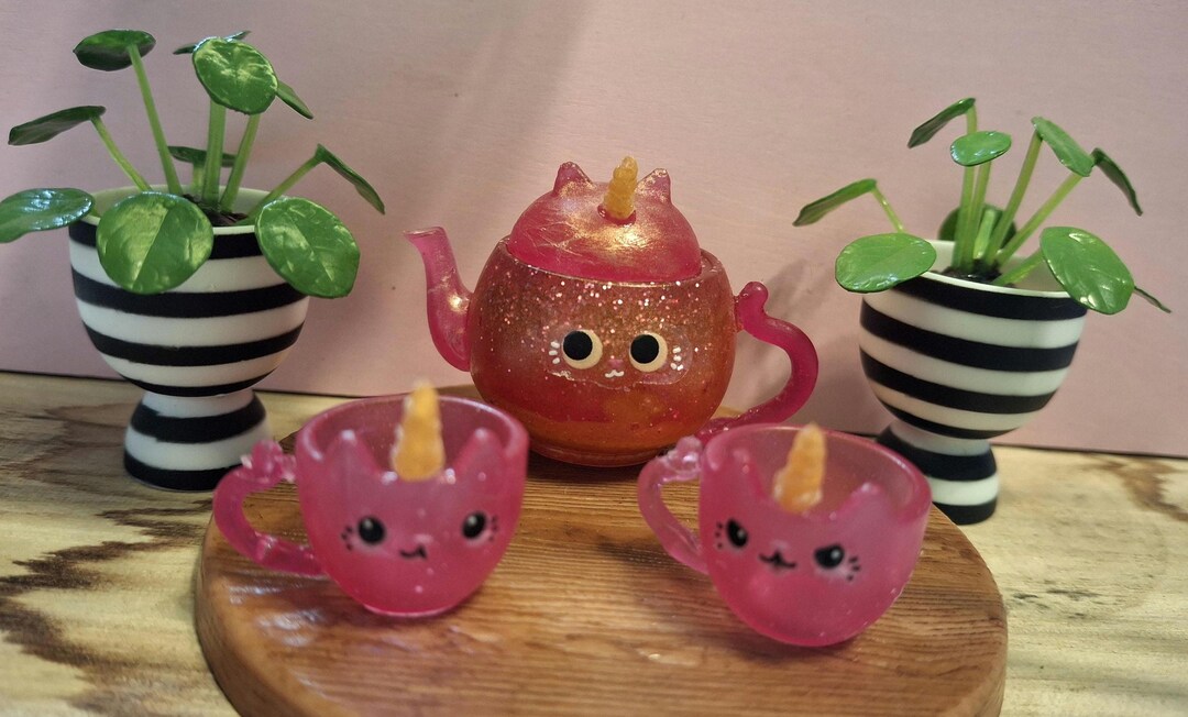 Kitty-corn Party Tea Set 1:6 Scale - Etsy