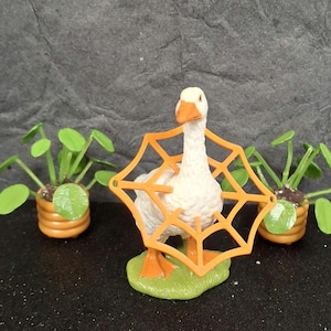 Resin Goose Figurine: Autumn-Halloween Porch or Desk Decor