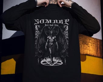 Belzebuth - Death Metal T-shirt - Black Metal Kleidung - Horror Art - Gothic T-shirt - Metalhead Geschenk - Dark Streetwear