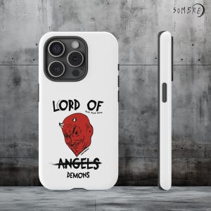 Funda de teléfono de Lord of Demons - Ocultismo - Accesorios góticos - Metalero - Heavy Metal - Funda de teléfono oscura - Escalofriante - Regalo para hombre - Regalo para mujer