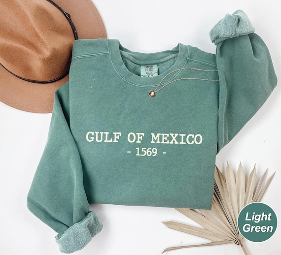 Gulf of Mexico Sweatshirt, Gulf Coast Shirt, Historical Gulf of Mexico Golfo de Mexico Shirt Gift for Mexico Lover,Crewneck  and Hoodie