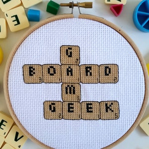 Board Game Geek cross stitch PDF pattern for instant download image 4