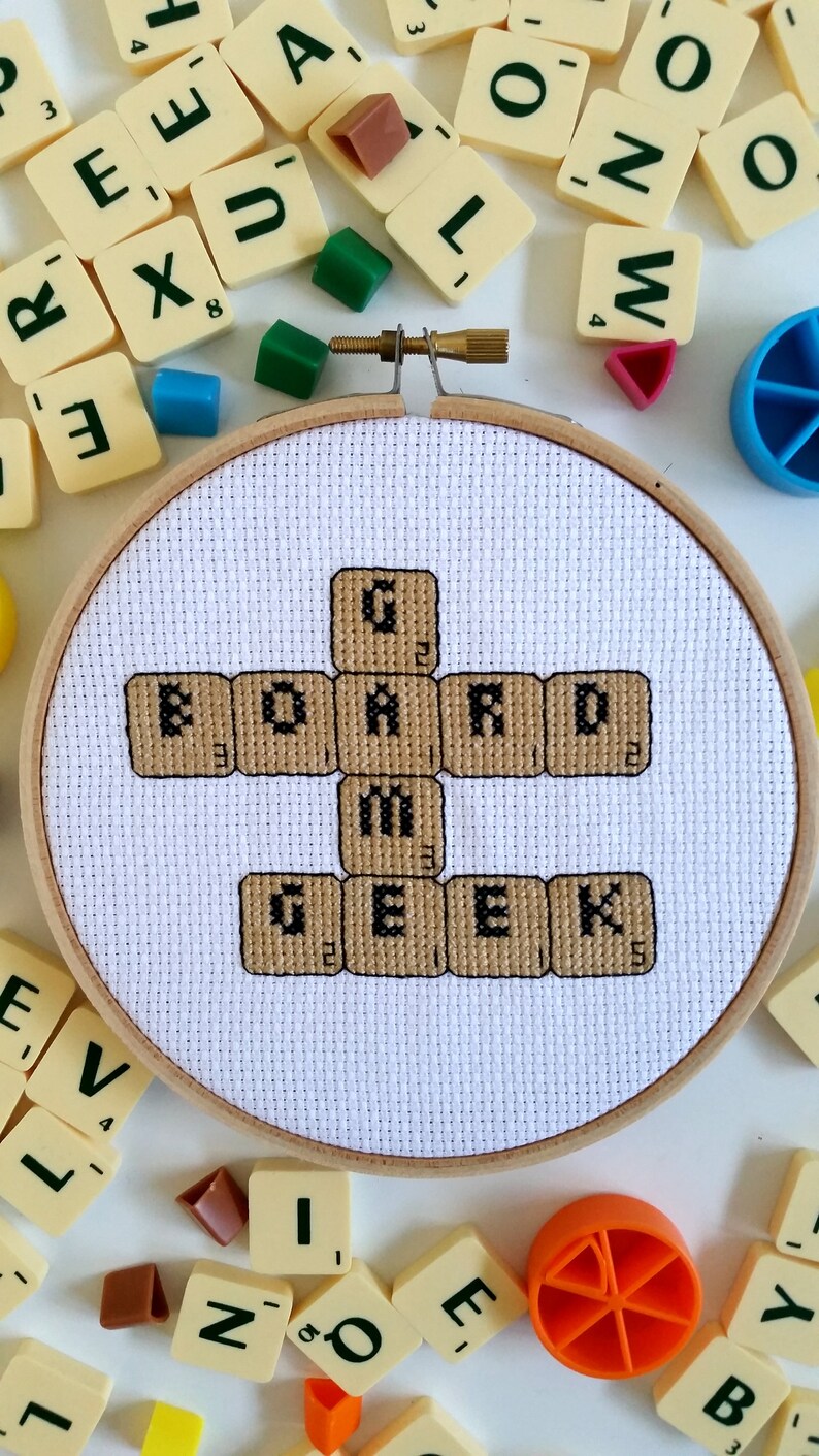 Board Game Geek cross stitch PDF pattern for instant download image 4