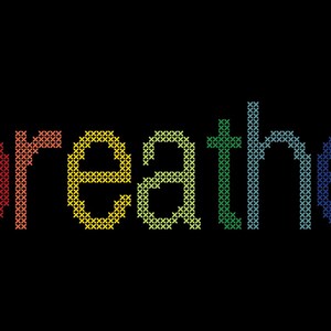 Breathe cross stitch PDF pattern for instant download image 3