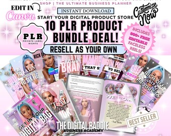PLR digitalt produktpaket för återförsäljning DFY e-bokspaket med återförsäljningsrättigheter PLR e-bokspaket Butiksstartare Digital försäljning E-böcker Digital planerare