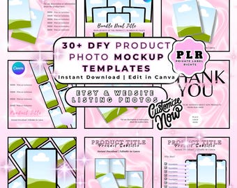 PLR dfy-productfotomodellen voor Etsy, Done For You-productfotosjabloon voor website PLR-websitesjabloon productmodelsjabloon DFY