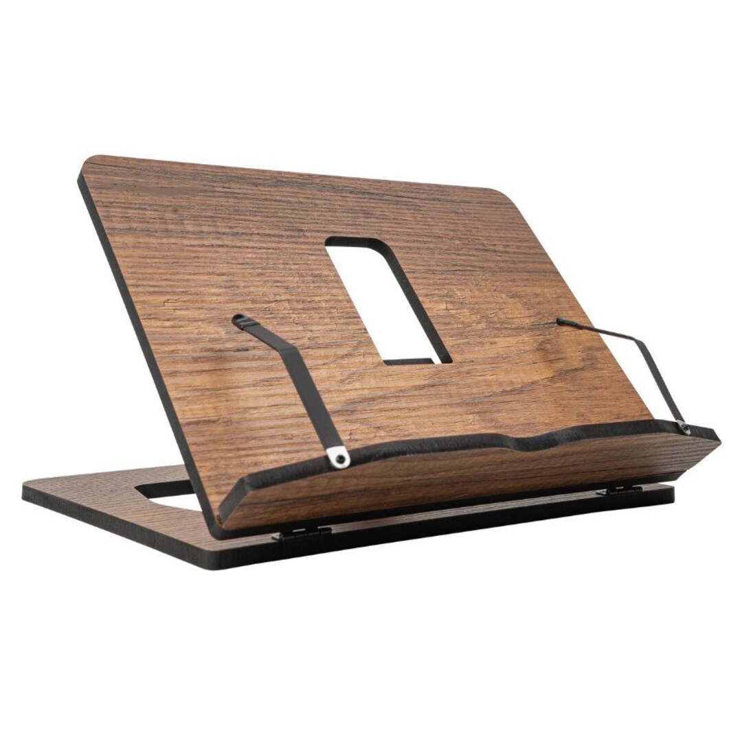 Book Reading Stand, Tablet Stand, Foldable Desktop Stand,wooden Laptop ...