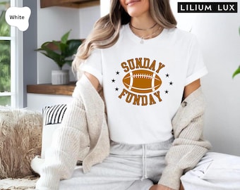 Sunday Funday Football Shirt: Women's Game Day Tee