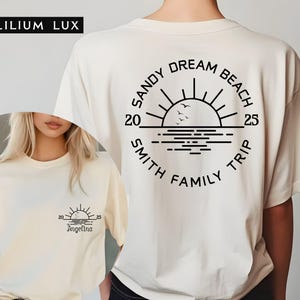Personalized Family Beach Vacation Shirt, Summer 2025  Family Beach Shirt, Family Beach Trip, Family Beach Trip,Custom Family Vacation Shirt