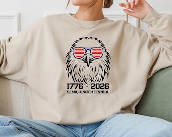 250th Anniversary Sweatshirt, 1776 2026 America Eagle Hoodie, USA 250 Years Gifts