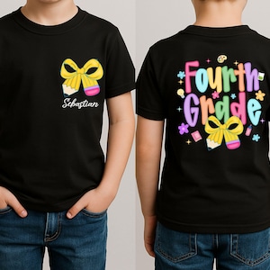 Custom 4th Grade Teacher Shirt: Back to School Team T-Shirt