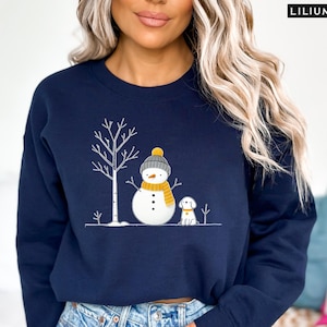 Christmas Snowman Sweatshirt, Christmas Sweatshirt, Snowman Shirt, Snowman Shirt, Christmas Crewneck Shirt, Christmas Shirts for Women