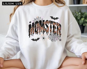 Momster Halloween Sweatshirt: Spooky Mom Crewneck